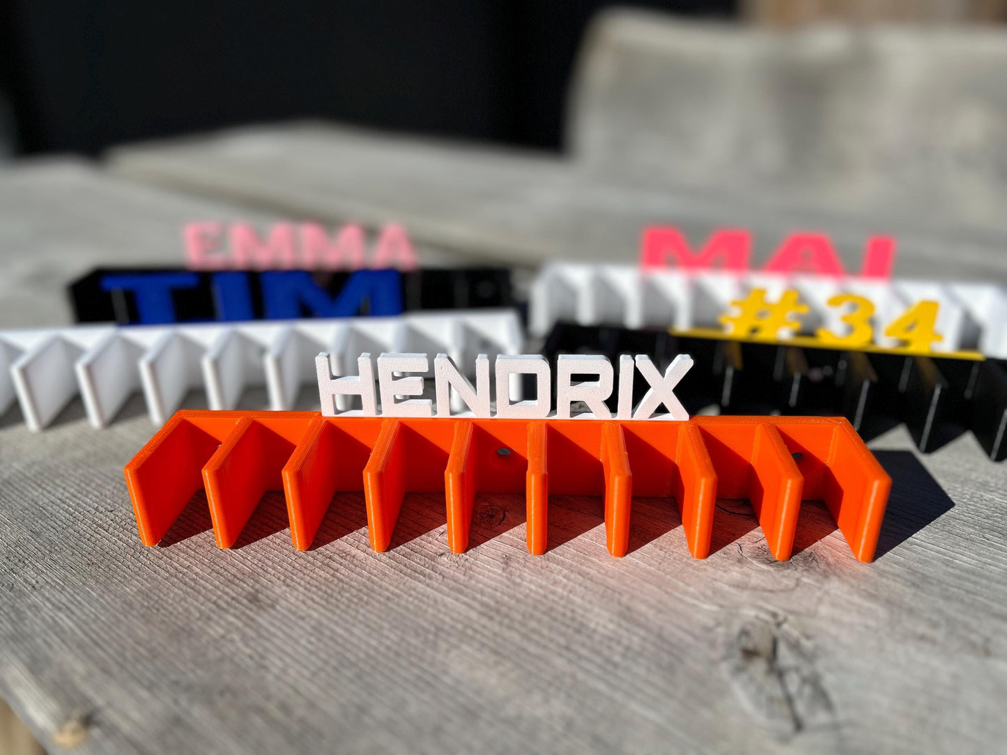 Personalized Hockey stick holder wall mount Hockey rack organizer for 9 Hockey stick hocker player Hockey Holder stick holder gift under 30