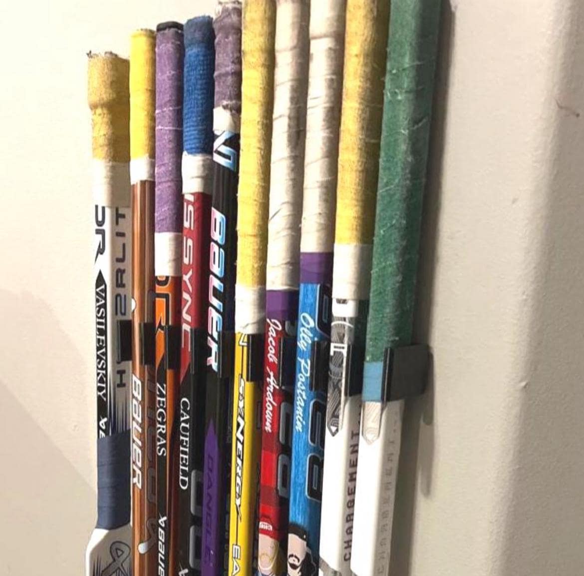 16-Sticks Hockey Rack - Commercial Wall Mount Organizer, Free Shipping hockey gift