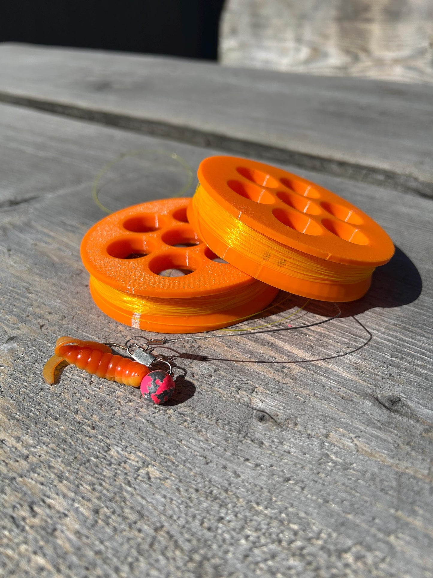 Rodless Fishing Reel Double Set kit Travel Kit fishing everywhere survival fishing lightweight fishing gear