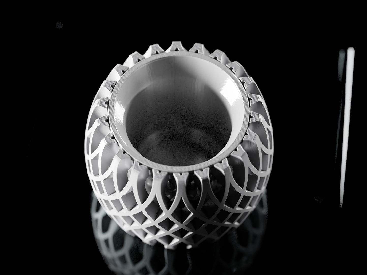 Indoor Planter, Home Decor, Office Decor Plant Pot Interweave