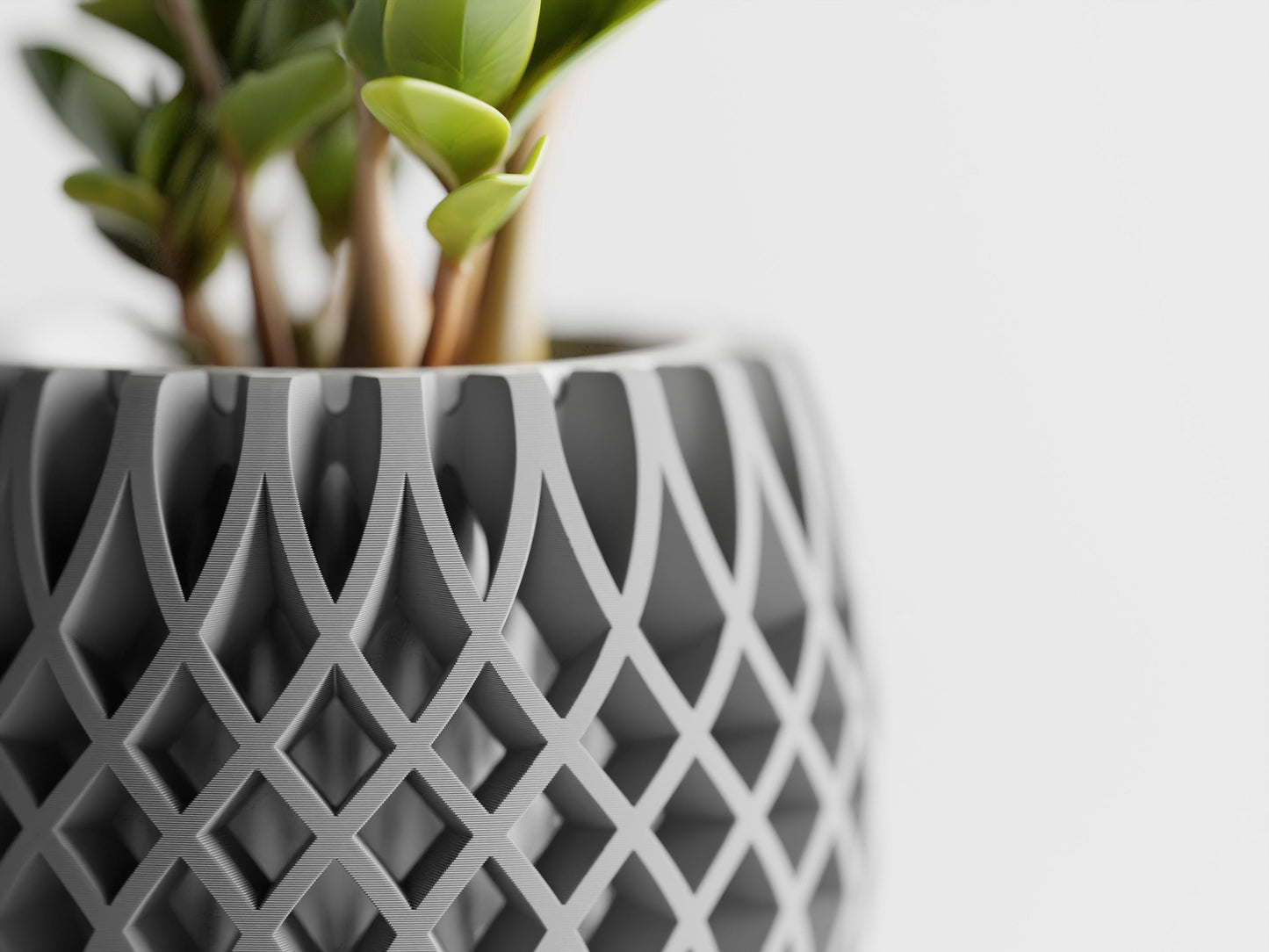 Indoor Planter, Home Decor, Office Decor Plant Pot Interweave