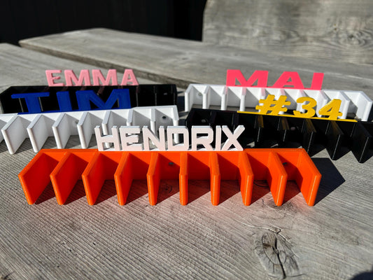 4 Personalized Hockey stick Rack wall mount Hockey rack organizer for 9 Hockey stick hocker each pack of 4,  Personalized Hockey Holder.