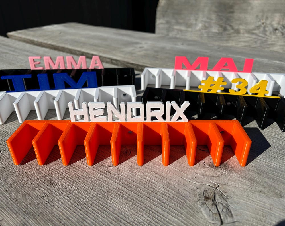 Personalized Hockey stick Rack