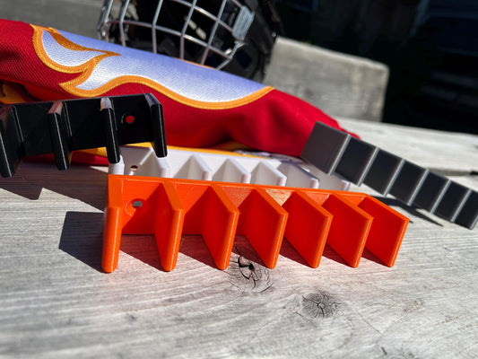 Hockey Stick Wall Rack Ultimate Organization for hockey Sticks, 3,6,9 or 13 sticks wall mounts hockey sticks organizer, hockey lover gift