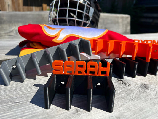 3 - Personalized 3 Hockey stick rack Holder custom gift for hockey (Pack of 3) Wall-Mount Hockey Rack sticks Organizer gift for 3 gift <30