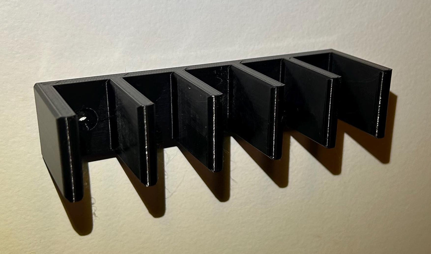 2 Wall-Mount Hockey Rack for 5 sticks each – Personalized Hockey Gear Holder pack of 2 hockey stick rack hockey gift hockey organizer