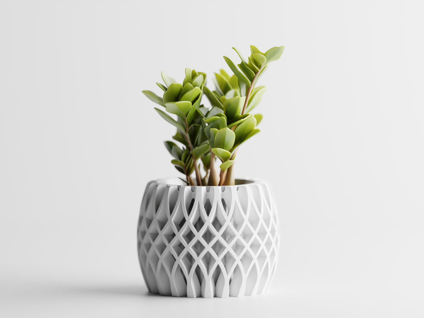Indoor Planter, Home Decor, Office Decor Plant Pot Interweave