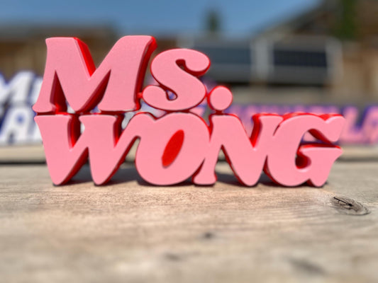 Name Plate Personalized giant Name tag, Big Custom Desk Sign - Unique Gift Multi-colour Name-Classroom or home Decor