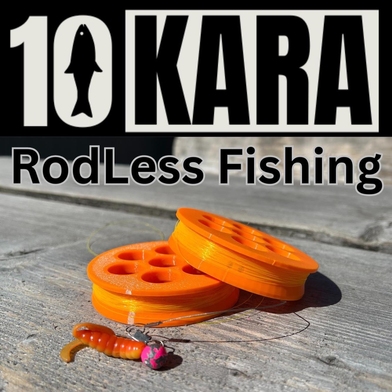 Rodless Fishing Reel Double Set kit Travel Kit fishing everywhere survival fishing lightweight fishing gear