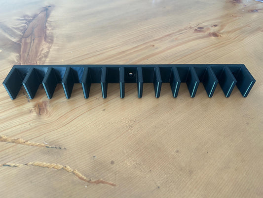 13-Stick Hockey Stick Rack: Wall Mount Gear Organizer