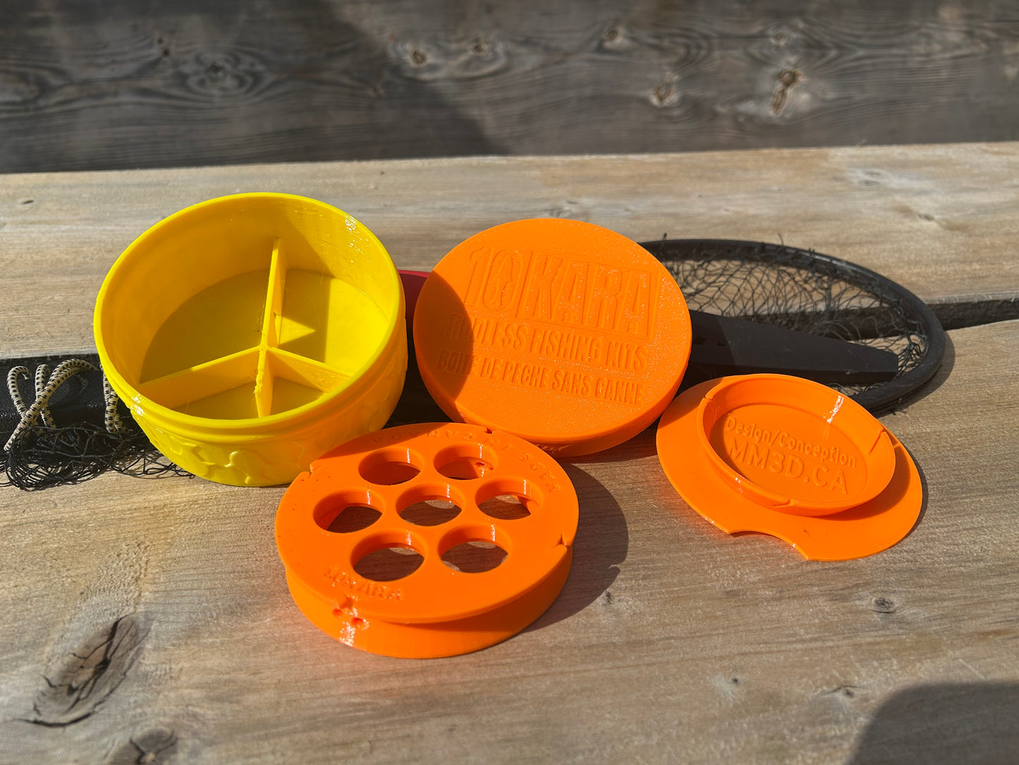 Rodless Fishing Kit, Double Reel Tackle Box, Portable outdoor Gear, emergency kit