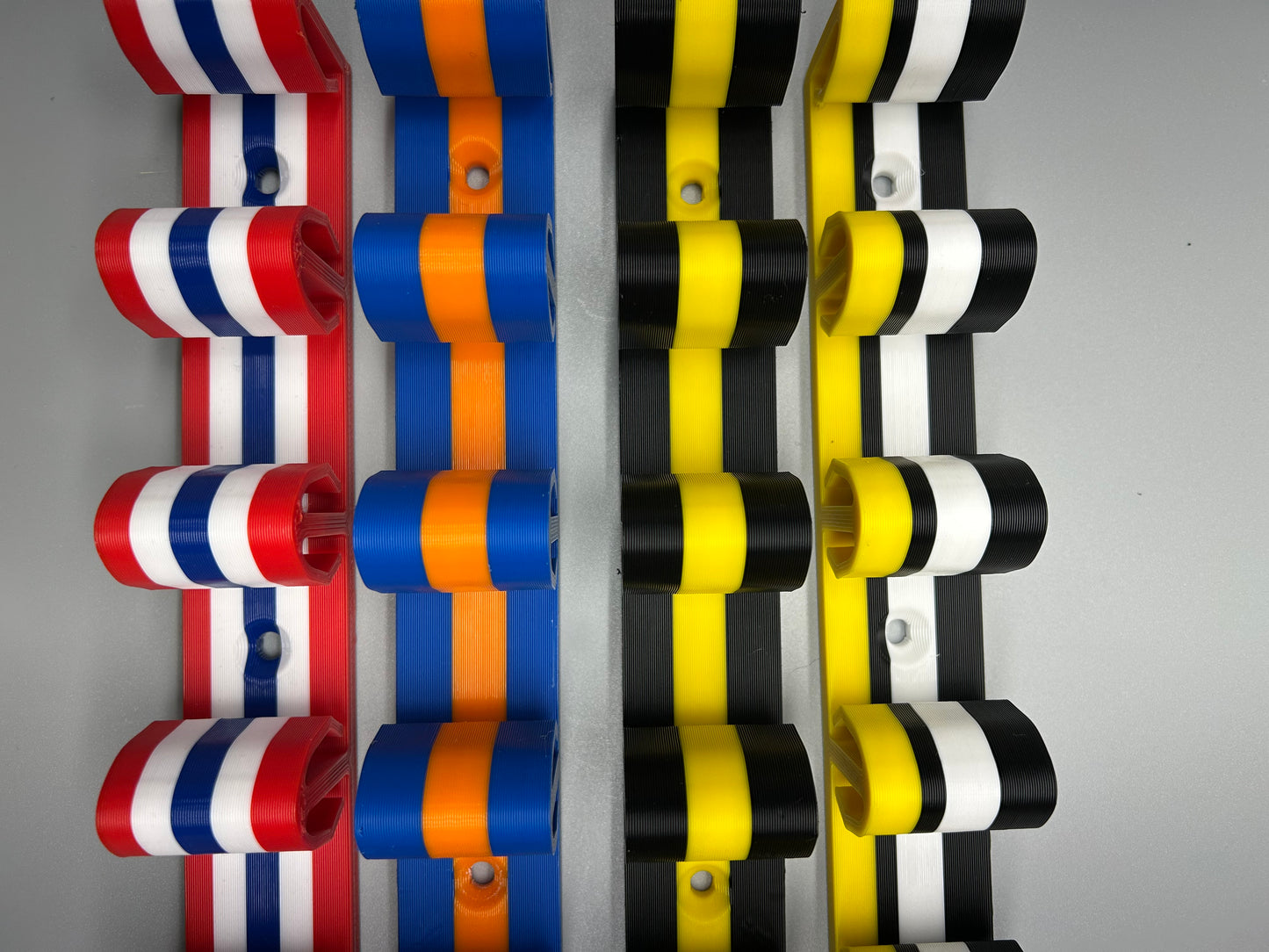 Hockey Stick Display Rack Holder for 8 Mini and Regular Stick Wall mount Holder, Room Organizer garage and arrange Playroom