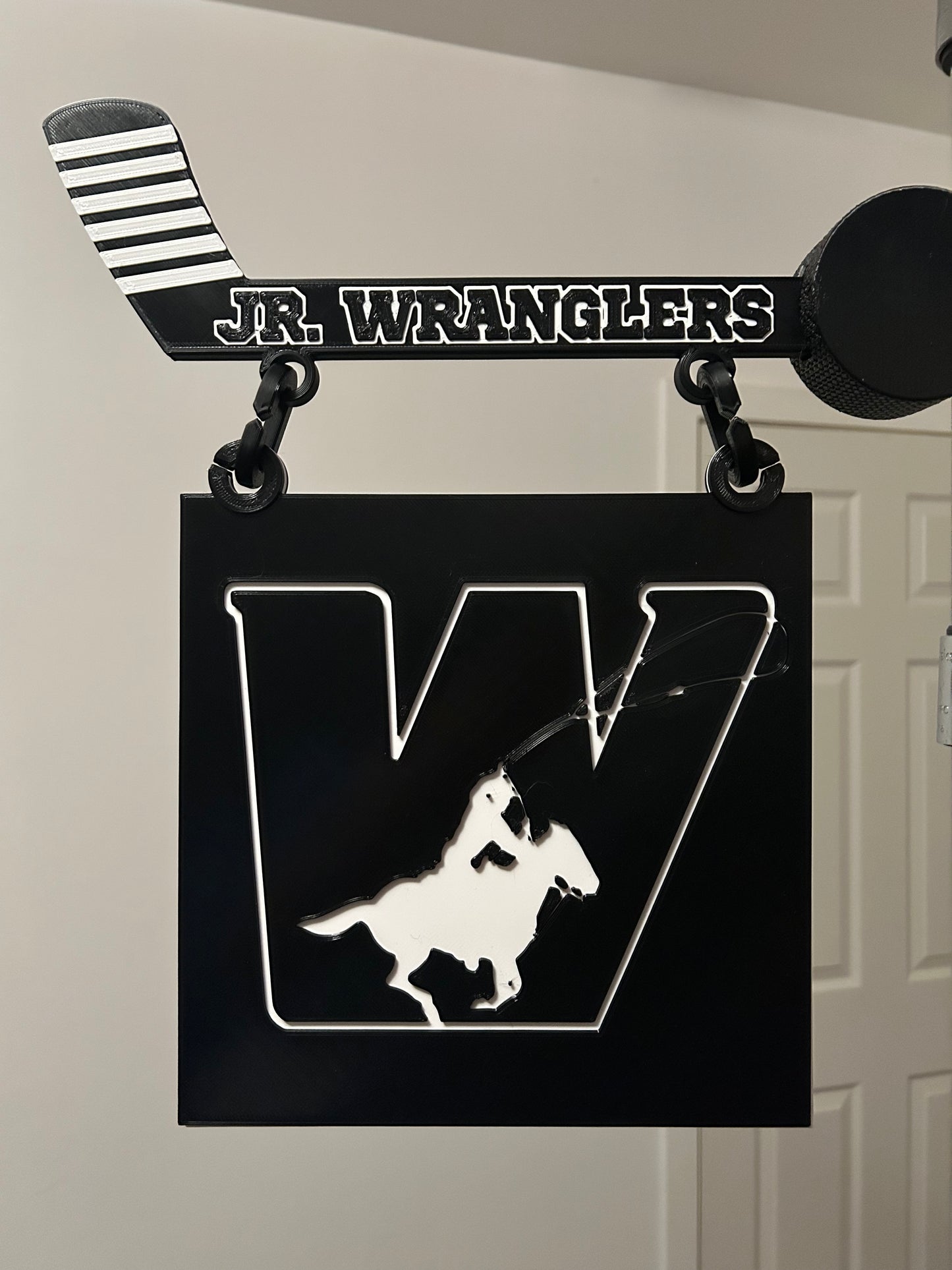 Custom Hockey Locker Room Banner — 3D Printed Team Sign | Magnetic | Free Logo Design
