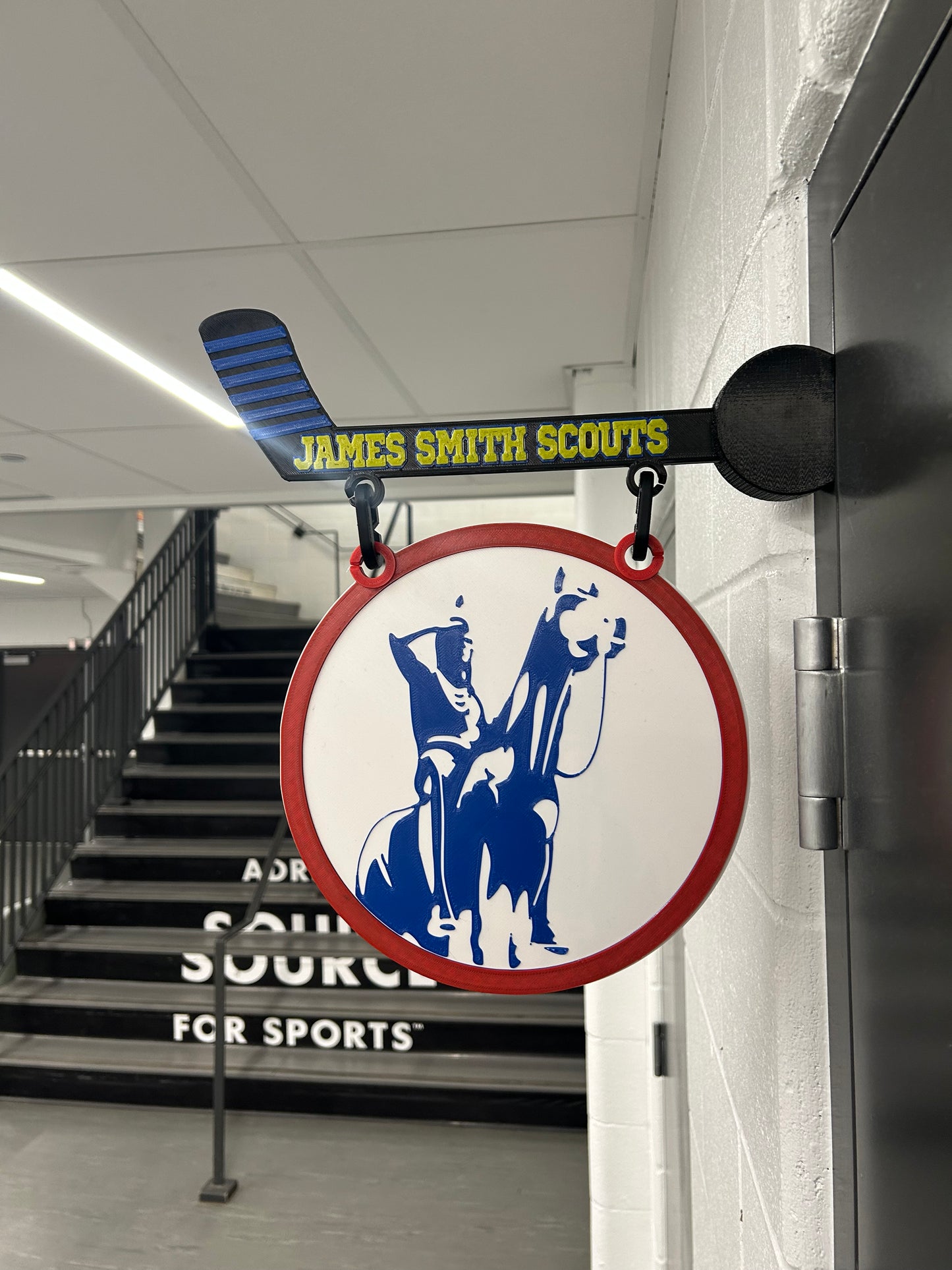 Custom Hockey Locker Room Banner — 3D Printed Team Sign | Magnetic | Free Logo Design