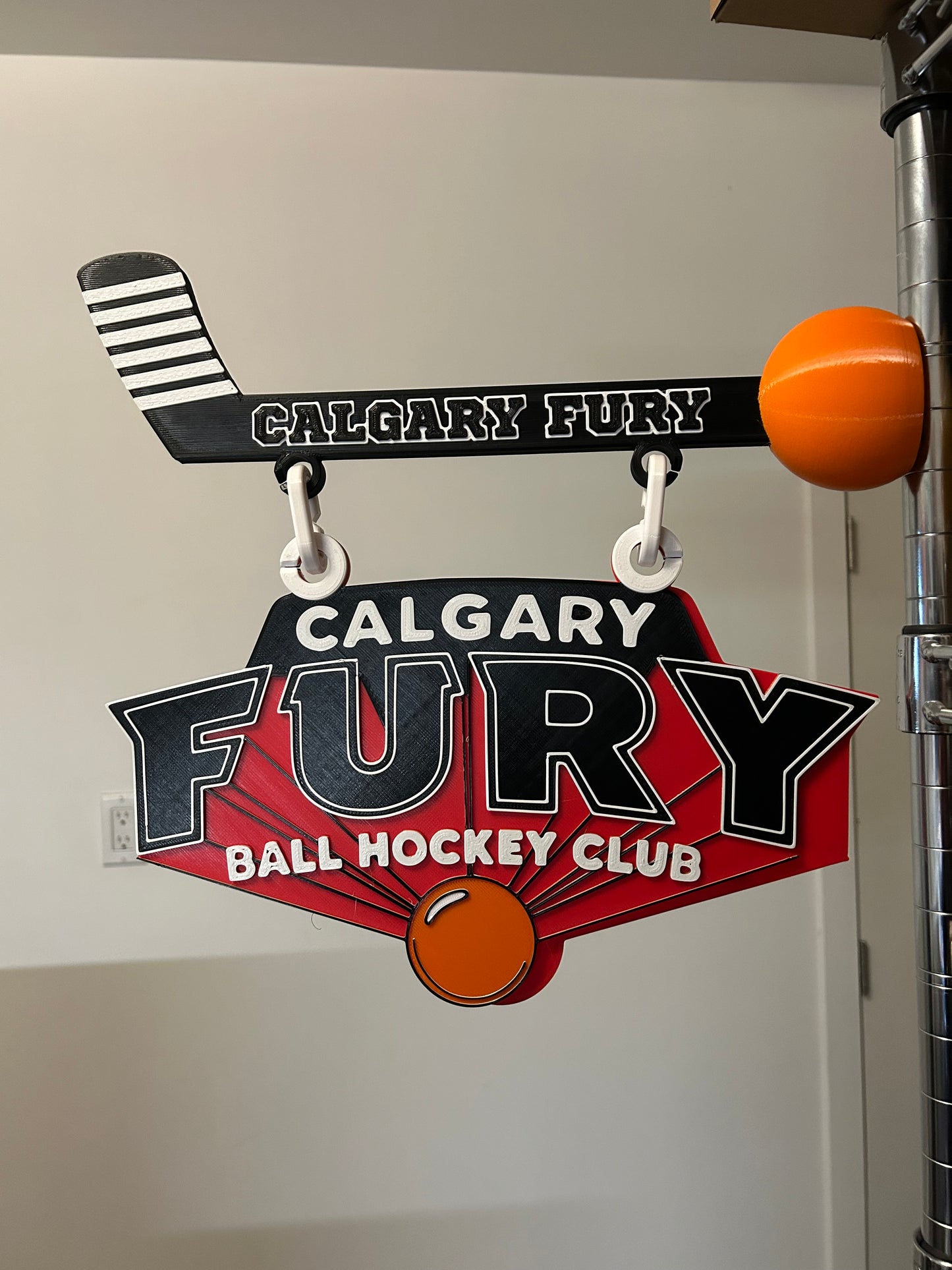 Custom Hockey Locker Room Banner — 3D Printed Team Sign | Magnetic | Free Logo Design