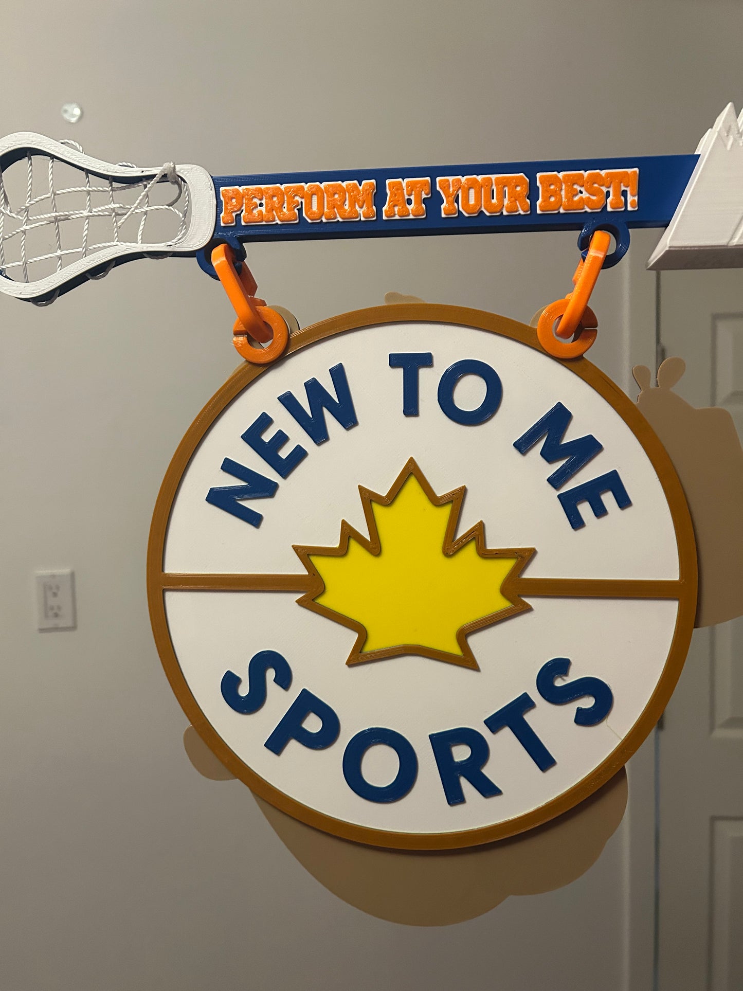 Custom Hockey Locker Room Banner — 3D Printed Team Sign | Magnetic | Free Logo Design