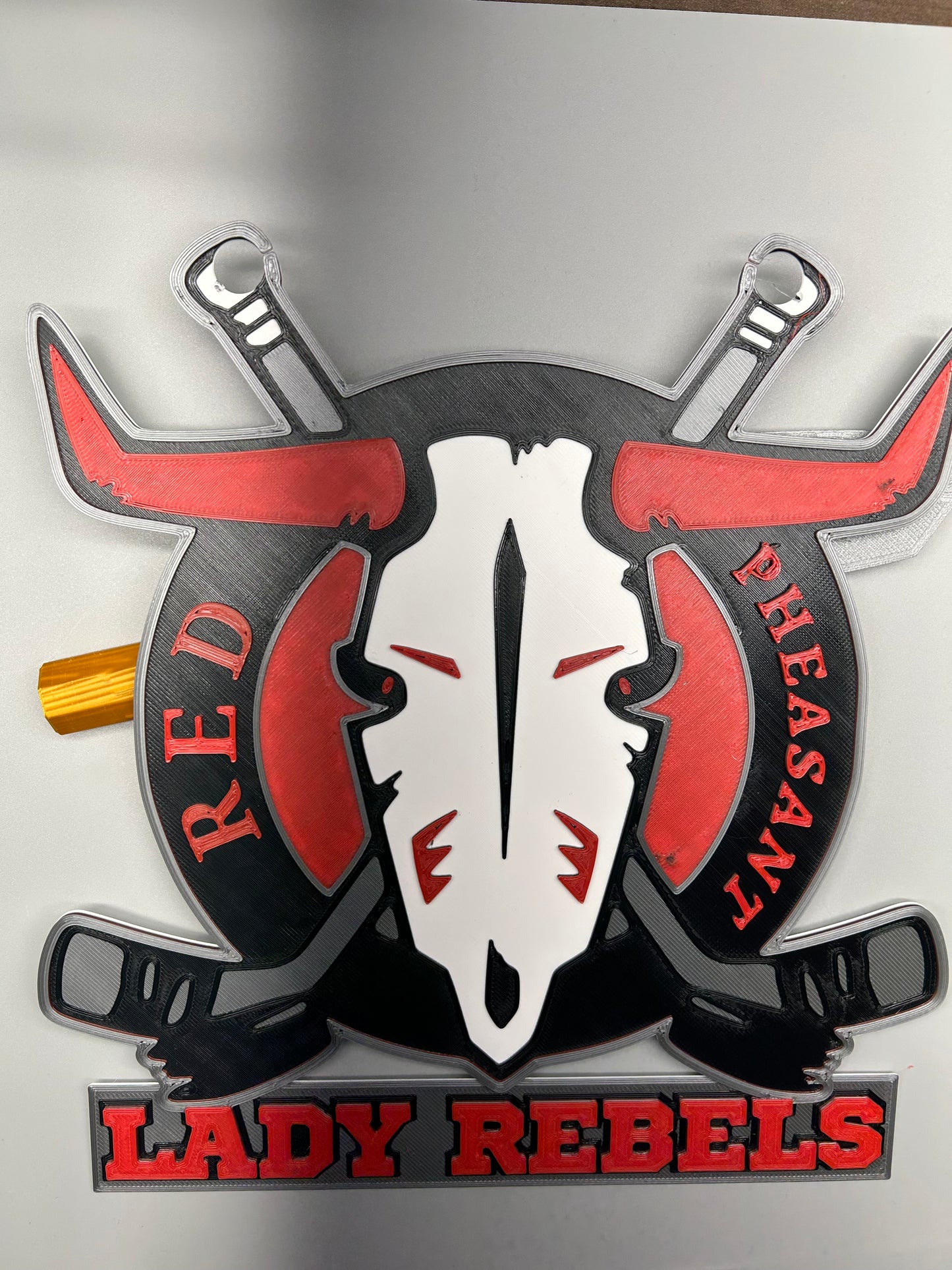Custom Hockey Locker Room Banner — 3D Printed Team Sign | Magnetic | Free Logo Design