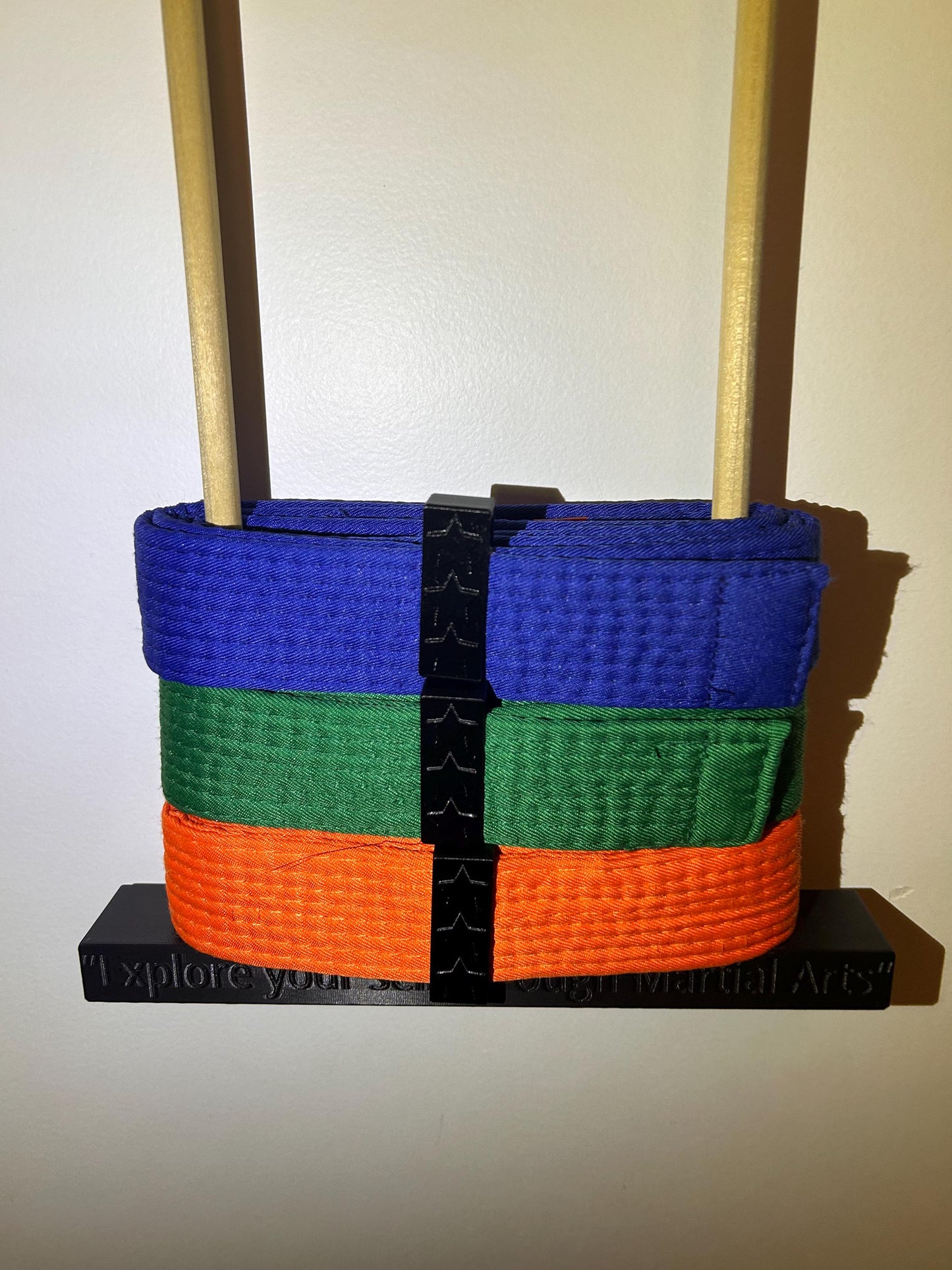 Martial Arts Belt Display Rack, Custom and personalize Martial Arts belt, Stylish & Organized Storage Solution for martial arts belt