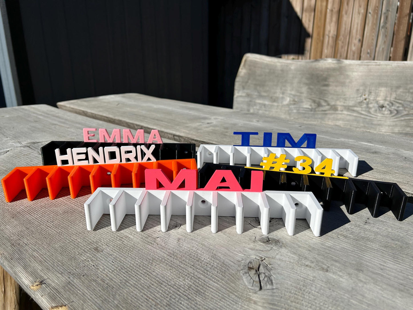 Personalized Hockey stick holder wall mount Hockey rack organizer for 9 Hockey stick hocker player Hockey Holder stick holder gift under 30