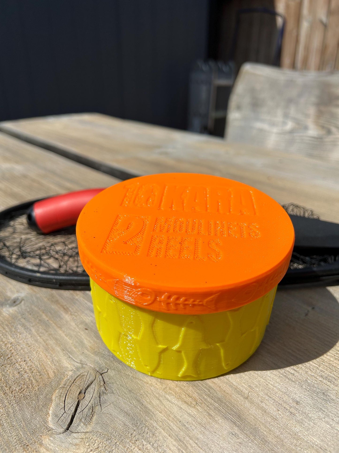 2 Rodless Fishing Gear Set: Portable Double Reel Kits, fishing tackle box with 2 reels that dont required a Rod. Perfect gift under 30