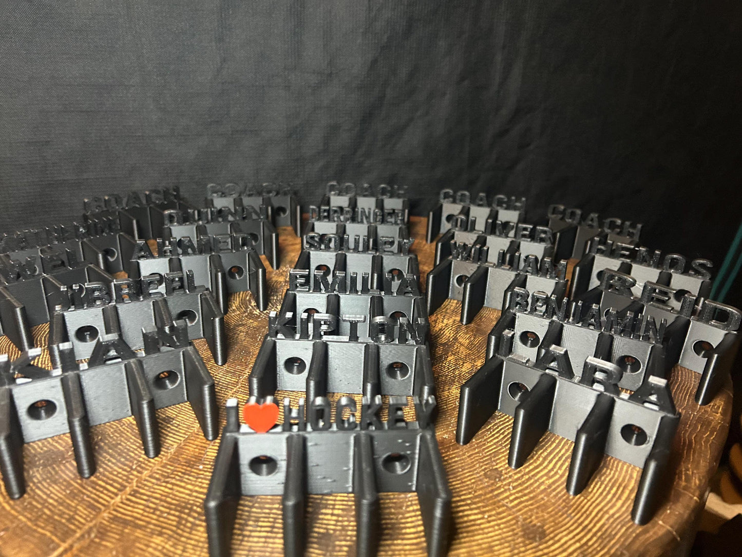 20 Personalized Hockey Stick Rack gift Pack of 20 Custom rack with Player Names, Numbers, or Team Logos  Perfect for Full Hockey Teams Gift